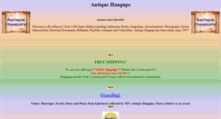 Desktop Screenshot of antique-hangups.com